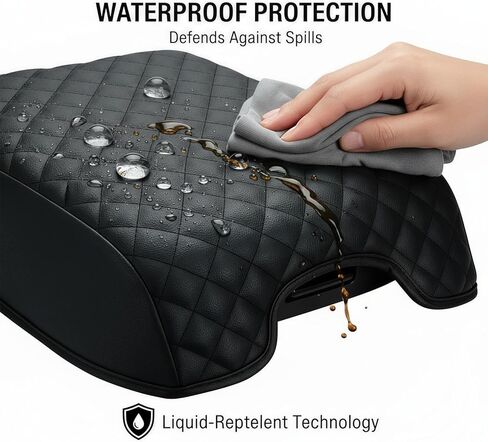 تغطية وحدة التحكم المركزية للفترة 2016-2023 Tesla Model 3 2020-2024 Model Y ، PU Leather Box Cushion Cushion Protectories in Kuwait
