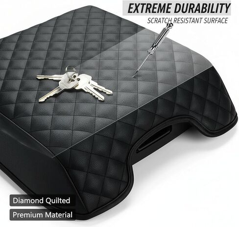 تغطية وحدة التحكم المركزية للفترة 2016-2023 Tesla Model 3 2020-2024 Model Y ، PU Leather Box Cushion Cushion Protectories in Kuwait