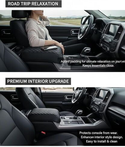 تغطية وحدة التحكم المركزية للفترة 2016-2023 Tesla Model 3 2020-2024 Model Y ، PU Leather Box Cushion Cushion Protectories in Kuwait