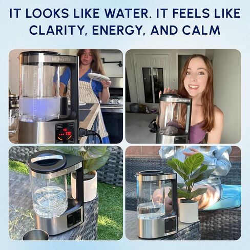 HydroPitcher | 68 Oz Hydrogen Water Pitcher - BPA Free Rich Hydrogen Water Generator - Electrolysis Jug with SPE/PEM Technology Hydrogen Water Machine | Chlorine Free Large Hydrogen Water Bottle in Saudi Arabia