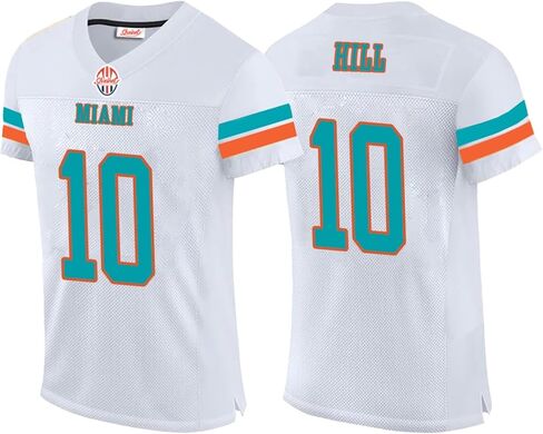 Custom Mens/Youth/Womens Football DAN Stitched T-Shirt for Sports Fan Marino White No Brand/Logos in Saudi Arabia