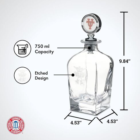 The Memory Company | Licensed NCAA Decanter with Mascot Stopper in Saudi Arabia