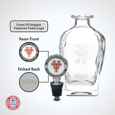 The Memory Company | Licensed NCAA Decanter with Mascot Stopper in Saudi Arabia