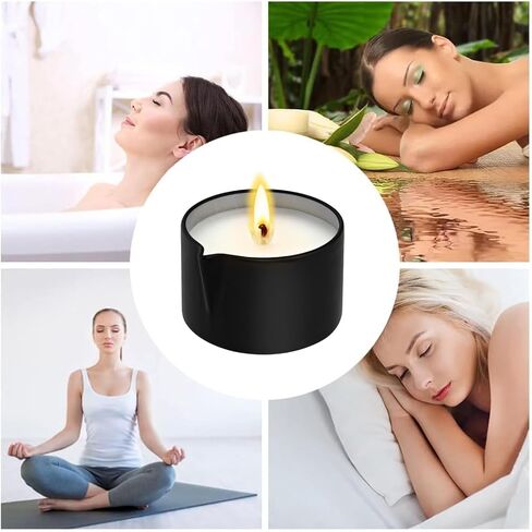 6 PCS STYLE CADLE SET-شموع شمع الصويا الشمع مع زيت تتلاءم الجلد ، مزيج من فول الصويا منخفضة الحرارة للأزواج استخدم 6 رائحة 2.35 أوقية in Kuwait