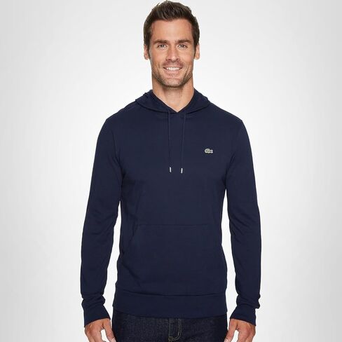 Lacoste Mens Long Sleeve Hooded Jersey Cotton T-Shirt Hoodie in Saudi Arabia
