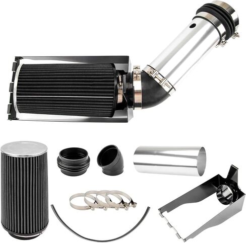 Philtop 3 "نظام كمية الهواء البارد + درع الحرارة متوافق مع Jeep Wrangler JK 2013 2014 2015 2015 2017 2018 3.6L V6 ، الأداء العالي ، الأحمر in Saudi Arabia