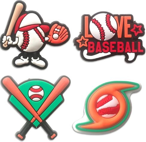 Softball Croc Charms for Girls,25PCS Cute Sports and Number Accessories for Clog Party Favors Gift in Saudi Arabia