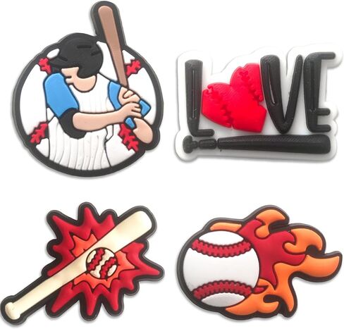 Softball Croc Charms for Girls,25PCS Cute Sports and Number Accessories for Clog Party Favors Gift in Saudi Arabia