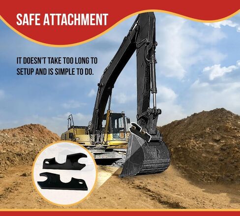 Mytee Products Quick Attach Bucket Ears Attachment Fit for Kubota Excavator KX040 KX71 KX91 KX121 ​​​​​​​KX033 U35-13" (L) x 6-1/2" (H) - Set of 2 in Saudi Arabia