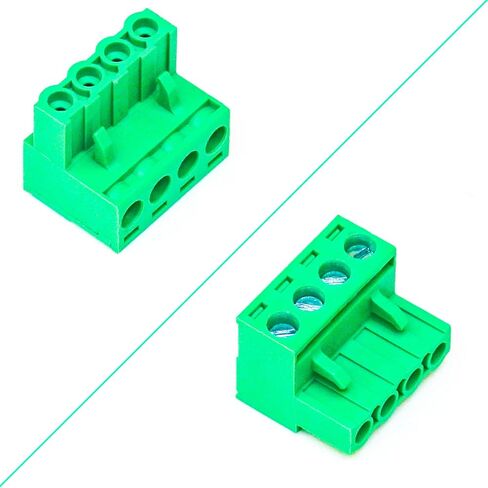 Tcenofoxy 5.08mm 2/3/4/5/6/7/8/9/10/11/12/13/14/15/16/18/20/24 Pin Phoenix Connector PCB Screw Terminal Block Connector (4Pcs 5.08M-9Pin) in Saudi Arabia