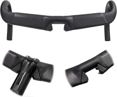 Carbon Bike Handlebar, Road Bicycle Handle, Aero Handlebar Drop Bar, Reach 79.4mm Drop 123.5mm, lightweight Aerodynamic road handlebar Integrator Ergonomic in Kuwait