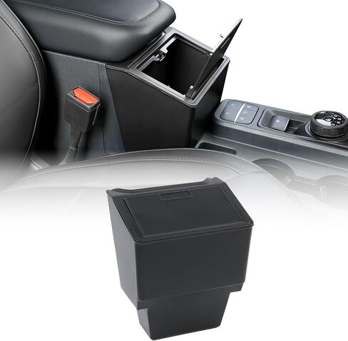 مربع تخزين Mabett Console لإكسسوارات Ford Maverick 2025 2024 2023 2022 2021 ， سعة كبيرة من المنظمات متعددة المسند المقعد الأمامي المهملات in Kuwait