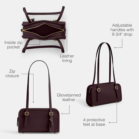 Coach Swing Zip 20, B4/Black Currant in Saudi Arabia