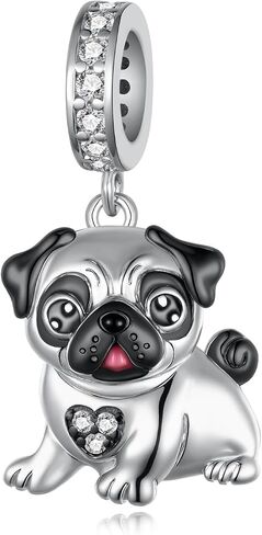 Poodle Dog Charm 925 Sterling Silver Dog Charm for Bracelets Poodle Jewelry Gifts for Women in Saudi Arabia
