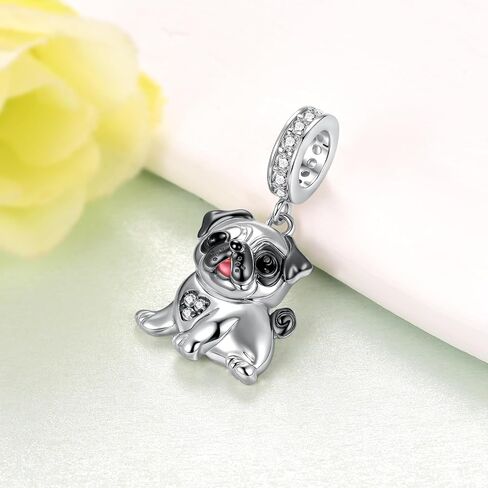 Poodle Dog Charm 925 Sterling Silver Dog Charm for Bracelets Poodle Jewelry Gifts for Women in Saudi Arabia