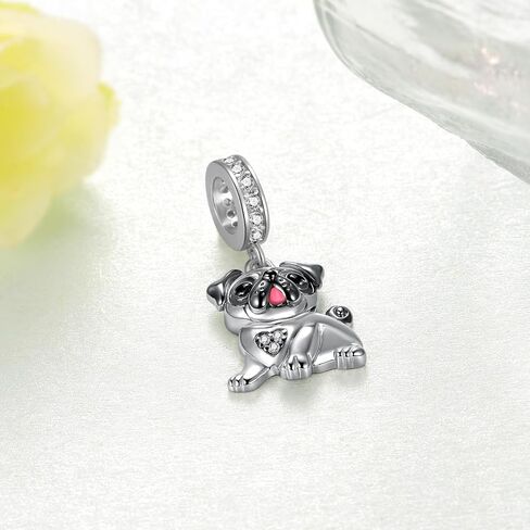 Poodle Dog Charm 925 Sterling Silver Dog Charm for Bracelets Poodle Jewelry Gifts for Women in Saudi Arabia