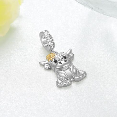 Charm Dog Charm 925 Sterling Silver Dog Charm للأساور هدايا مجوهرات Poodle للنساء in Kuwait