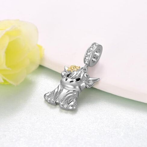 Charm Dog Charm 925 Sterling Silver Dog Charm للأساور هدايا مجوهرات Poodle للنساء in Kuwait
