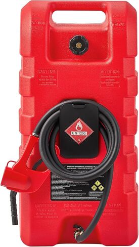 Caddy Vevor Fuel Caddy ، 16 جالون ، خزان وقود محمول مع مضخة نقل الوقود الكهربائية 12 فولت DC 2.5 GPM ، 4 أقدام من فوهة مستشعر التسليم وأتوقف السيارات ، محولات الخزانات ، مناسبة للديزل والبنزين ، الأحمر ، الأحمر in Saudi Arabia