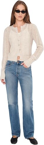 Madewell Women's Pointelle-Stitch Cardigan in Alpaca Blend in Saudi Arabia