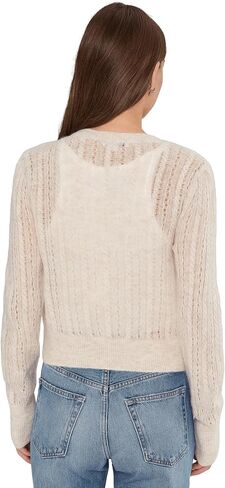 Madewell Women's Pointelle-Stitch Cardigan in Alpaca Blend in Saudi Arabia