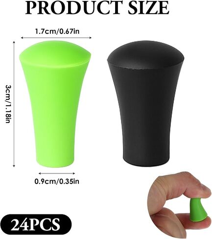 12 Pcs Rubber Cap Silicone Tips Replacement Parts Piece, Compatible with RAM Durable Motorcycle Accessory for Secure Device Grip on Bike and Automotive Mount Specially, 6 Black 6 Green in Kuwait