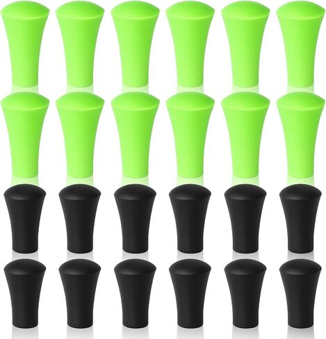 12 Pcs Rubber Cap Silicone Tips Replacement Parts Piece, Compatible with RAM Durable Motorcycle Accessory for Secure Device Grip on Bike and Automotive Mount Specially, 6 Black 6 Green in Kuwait