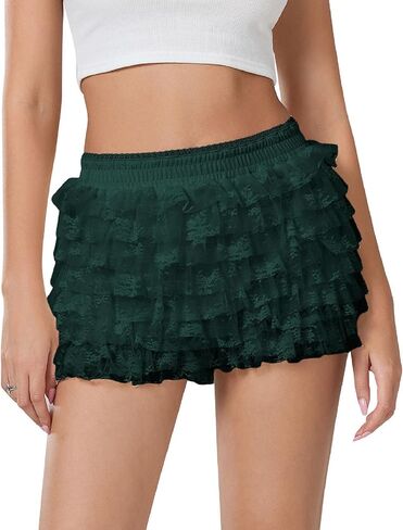 شورتات Aonoapll Lolita Shuffle Shorts Kawaii الدانتيل ذات الطبقات المصغرة in Kuwait