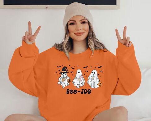 Mnlybaby هالوين شبح شبح للنساء للنساء هالوين قميص شبح شبح الرسم طويل الأكمام طويلة الأكمام in Saudi Arabia