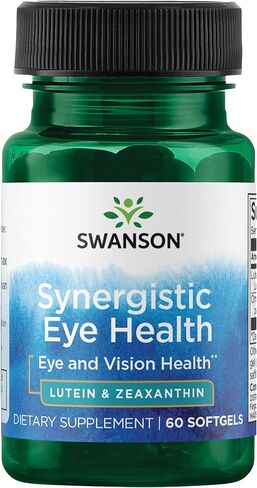 Swanson Lutein & Zeaxanthin Synergistic Eye Health Vision Retina Macula Supplement (Lutein 20 mg & OmniXan Zeaxanthin 2 mg) 60 Softgels Sgels in Saudi Arabia