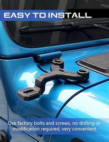 أقواس التثبيت A-Pillar LED LED Pod Bod Bodshield أقواس تركيب شاقة الحديد A-Pillar Light Mount متوافق مع Jeep Wrangler JL JLU & Gladiator JT 2018+ (ليس لـ Mojave أو 392) in Saudi Arabia
