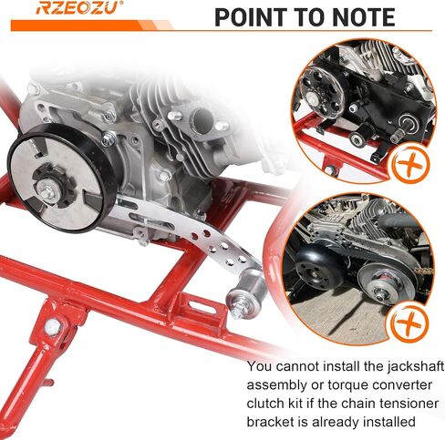 Universal Mini Bike Chain Tensioner Adjuster Bracket Compatible with Predator 212cc 79cc 224cc 196cc GX160 Engine Coleman CT200U CT200U-EX BT200X CT100U Baja DB30 Mega Moto 80cc Minibike Parts in Saudi Arabia
