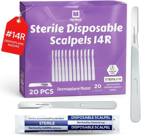 Disposable Mini #11 Dermaplane Razor for Women Face | Pack of 25 Scalpel for Dermaplaning, Dermaplaning Tool in Saudi Arabia
