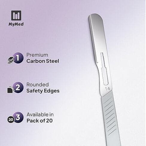 Disposable Mini #11 Dermaplane Razor for Women Face | Pack of 25 Scalpel for Dermaplaning, Dermaplaning Tool in Saudi Arabia
