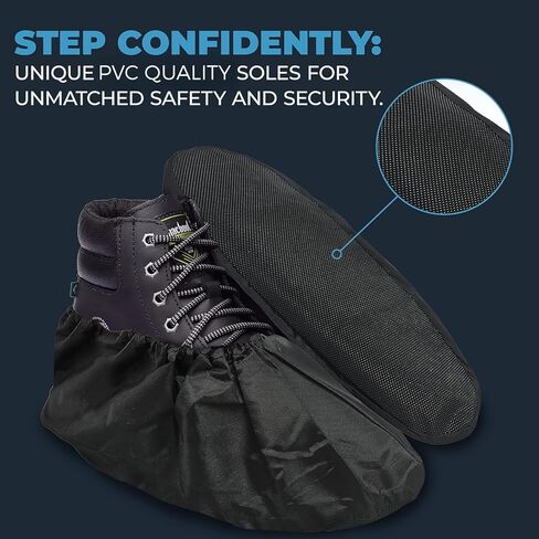 قسط التخلص من التمهيد والأحذية يغطي الجوارب | 100 حزمة | حماة متينة ، غير انزلاق ، غير سامة ، مقاومة للماء ، قابلة لإعادة التدوير للداخلية والخارجية | حجم كبير يناسب معظم الأحذية in Saudi Arabia