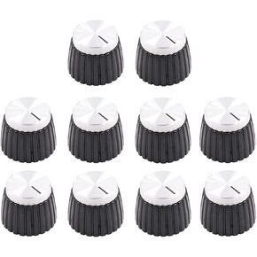 Wholesale 10PCS Aluminum Plastic Pointer Knob Cap For Marshall Guitar AMP Effect Pedal Overdrive 1/4" Brass Insert Accessory in Kuwait