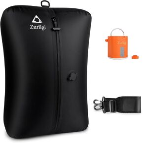 أكياس فراغ Zurligi للسفر مع المضخة ، حقيبة ضغط فراغ مع حزام كتف قابل للتعديل ، مكعبات تعبئة الفراغ القابلة لإعادة الاستخدام IP67 للأمتعة ، حقيبة الظهر ، حقيبة ، اليوغا ، السباحة ، الشاطئ (1 مساءً+أرجواني) in Kuwait