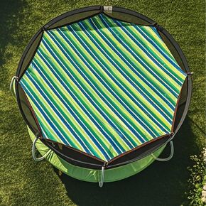 Trampoline Shade Cover, Waterproof UV Trampoline Top Cover, Trampoline Cover for 8ft 10ft 12ft 14ft 15ft 16ft Trampoline, Sunproof Canopy for Outdoor Trampoline (Green, 14ft(for 8 Poles)) in Saudi Arabia