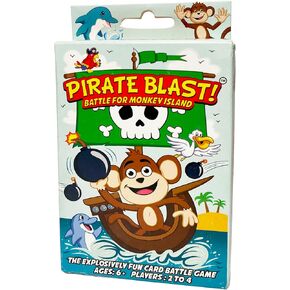 Pirate Blast! Battle for Monkey Island – Adventure Pirate & Games for Family Game Night Fun, Multiplayer Competitive Strategy Game with 2-4 Players, Fast-Paced 5-10 Minute Gameplay in Saudi Arabia
