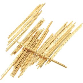 20pcs Brass Guitar Fret Wires Thick Fingerboard Replacement for Folk Electric Bass Guitars and Mandolin Music Instrument Accessories for Enhanced Sound and Playability in Kuwait