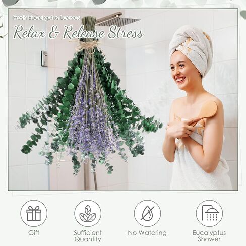 230 PCS DRIED EUCALYPTUS تنبع مع حزمة زهور الخزامى للاستحمام 17 '' NARTAL REAL HALING LIVE EUCALYPTUS LEACHS FRUMSES for Wedding Decor in Saudi Arabia