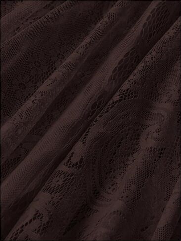 Verdusa Women's Plus Size Lace Long Skirts Elastic A Line Flowy Skirt Renaissance Maxi Skirt in Saudi Arabia