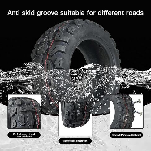 80/65-6 Off-road Vacuum Tire 255x80 10x3-6 Tire Fit for Nanrobot D4 D5 D6/ Joyor S10-S/Yume Y10 /VSETT 10+/ Kugoo M4 Pro/Zero 10X Electric Scooter, Thickened Anti-explosion Tyre in Kuwait