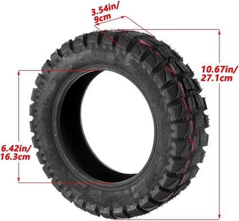 80/65-6 Off-road Vacuum Tire 255x80 10x3-6 Tire Fit for Nanrobot D4 D5 D6/ Joyor S10-S/Yume Y10 /VSETT 10+/ Kugoo M4 Pro/Zero 10X Electric Scooter, Thickened Anti-explosion Tyre in Kuwait