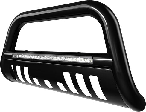 yitamotor Bull Bar متوافق مع 2004-2023 Ford F150 & 2003-2014 Navigator ، Chrome Push Pront Pumper Grill ، Grille Grille with Skid Plate in Kuwait