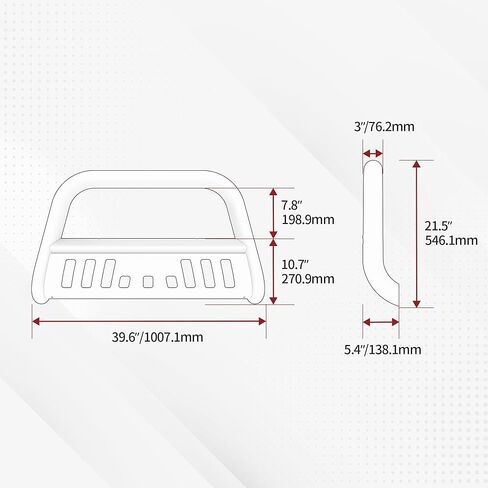 yitamotor Bull Bar متوافق مع 2004-2023 Ford F150 & 2003-2014 Navigator ، Chrome Push Pront Pumper Grill ، Grille Grille with Skid Plate in Kuwait