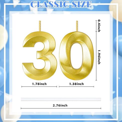 70th Birthday Candles for Cake,Birthday Decorations for Him Her,Number Candles for Cake Toppers Party Anniversary in Kuwait