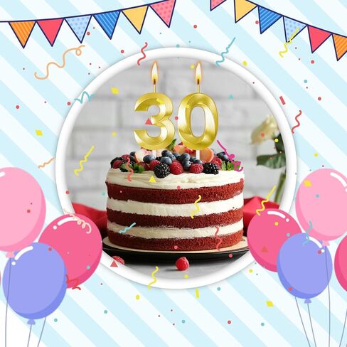 70th Birthday Candles for Cake,Birthday Decorations for Him Her,Number Candles for Cake Toppers Party Anniversary in Kuwait