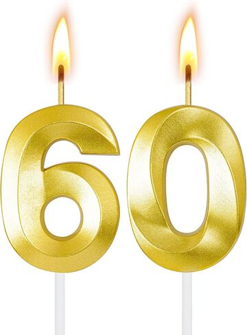 70th Birthday Candles for Cake,Birthday Decorations for Him Her,Number Candles for Cake Toppers Party Anniversary in Kuwait