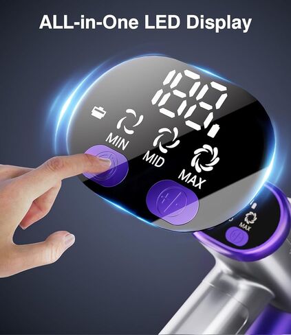 Cordless Vacuum Cleaner, 450W 40Kpa Powerful Stick Vacuum, Up to 50Mins Rechargeable Battery, Vacuum Cleaners for Home Anti-Tangled Lightweight Handheld for Hardwood Floor, Carpets, Pet Hair in Kuwait